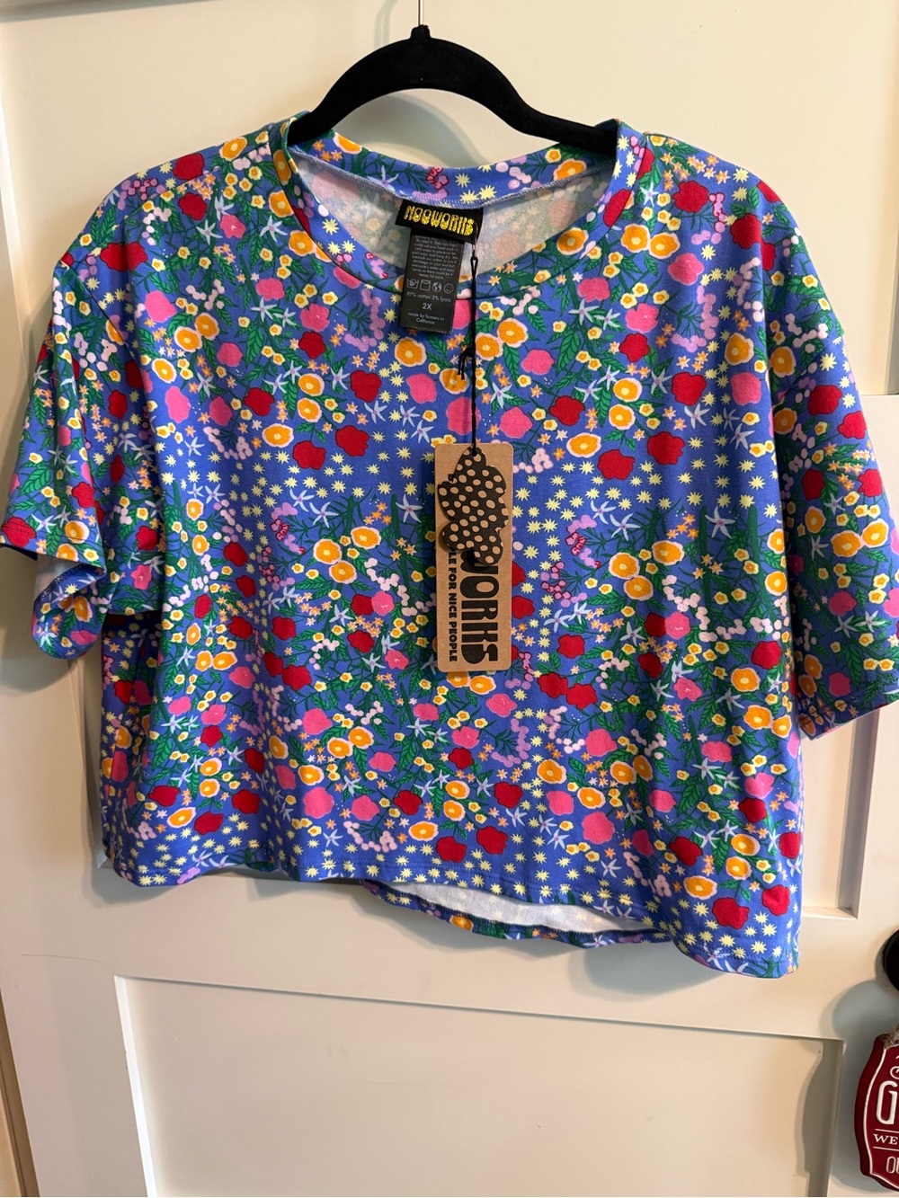 Nooworks Floral Crop Tee - bloom